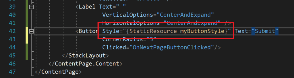 Assign the style to the button.