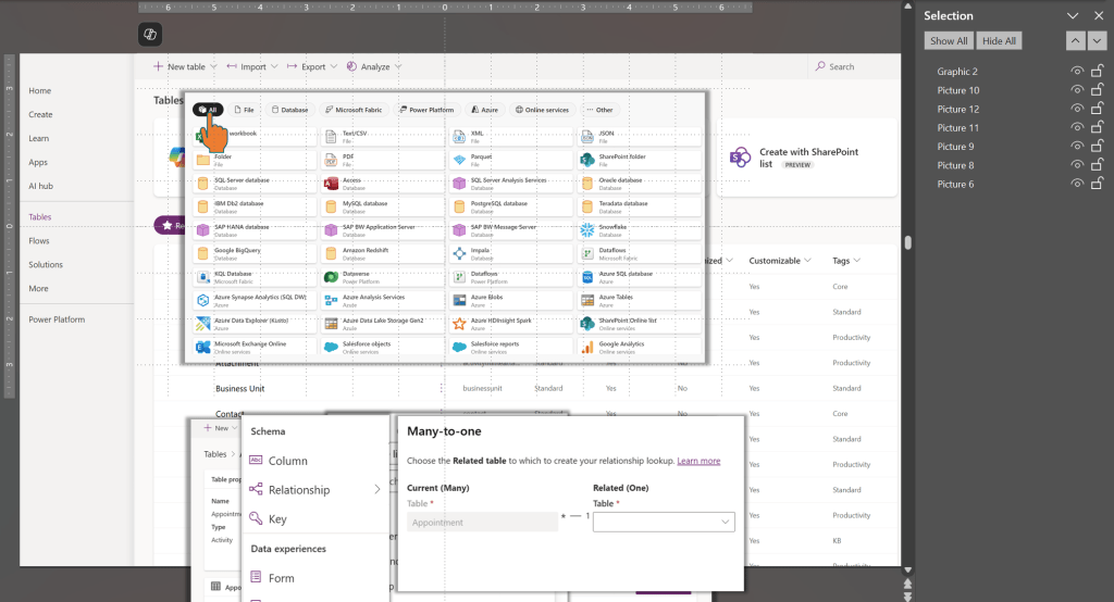 Figure 4 - PowerPoint slide with an oversized image and several images outside of the visible area. 