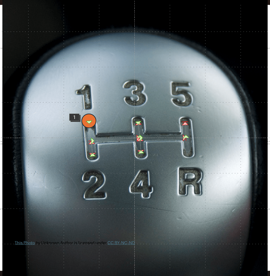 Figure 8 - PowerPoint slide with chained animation points.