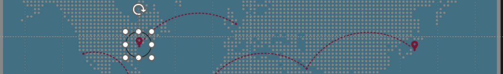 Figure 3 - PowerPoint slide with oval shape layered above rectangle shape with transparency.