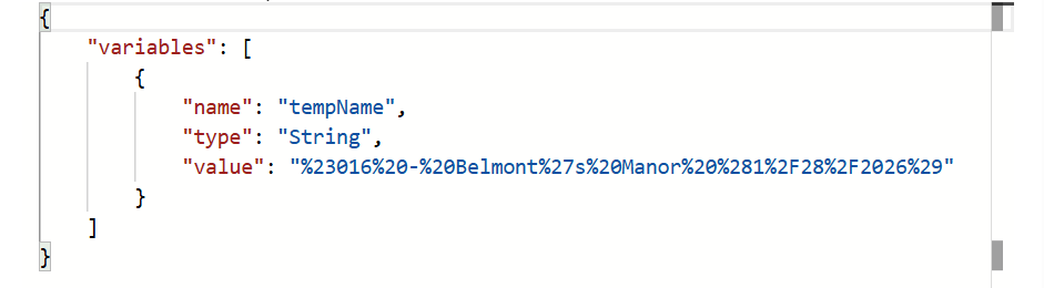 Figure 3 - Power Automate cloud flow encodeUriComponent() result.